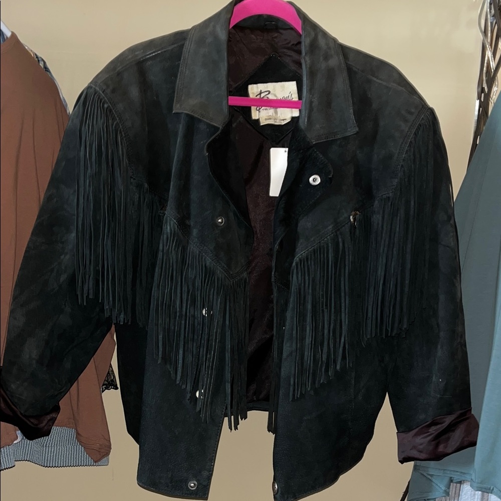 Black Fringe Jacket